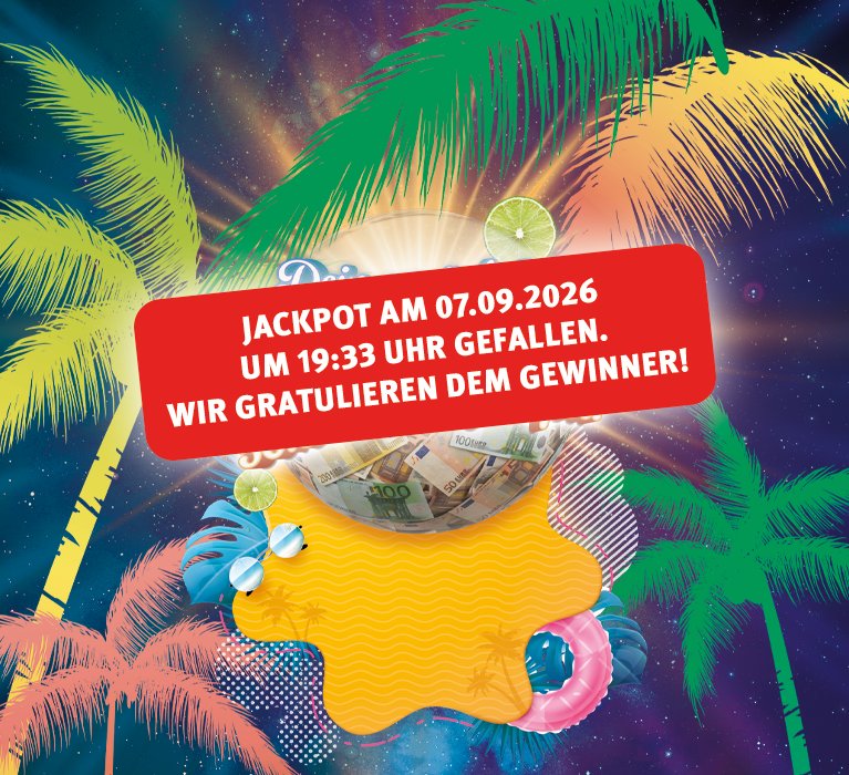 Jackpot gefallen.