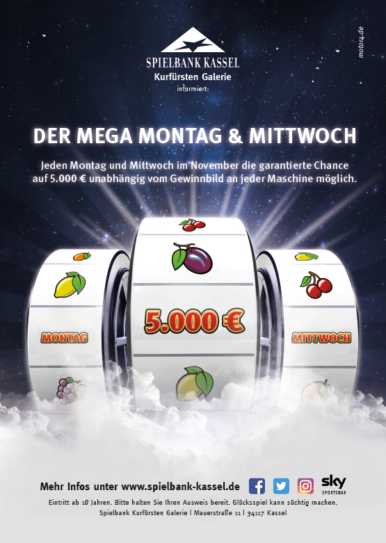 Mega Montag und Mittwoch Spielbank Kassel